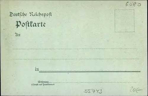 Mondschein Litho Idar Oberstein an der Nahe, Hotel Bach, Neues Schloss, Felsenkirche