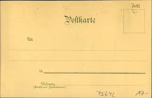 Mondschein Litho Welzheim im Rems Murr Kreis Baden Württemberg, Straßenansicht, Kirche