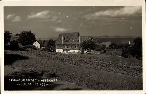 Ak Oberndorf Maria Laach am Jauerling Niederösterreich, Gasthof Bergfried, Auto