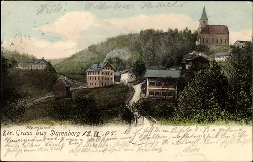 Ak Dürrnberg Hallein in Salzburg, Stadtpanorama, Straßenpartie