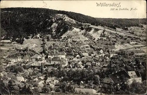 Ak Wöllersdorf Steinabrückl in Niederösterreich, Panorama von der Ortschaft
