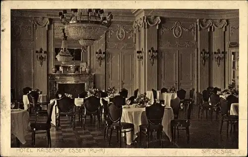 Ak Essen im Ruhrgebiet, Hotel Kaiserhof, Speisesaal