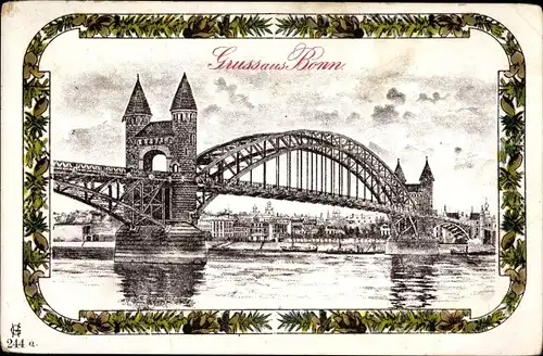 Ak Bonn in Nordrhein Westfalen, Partie an der Rheinbrücke