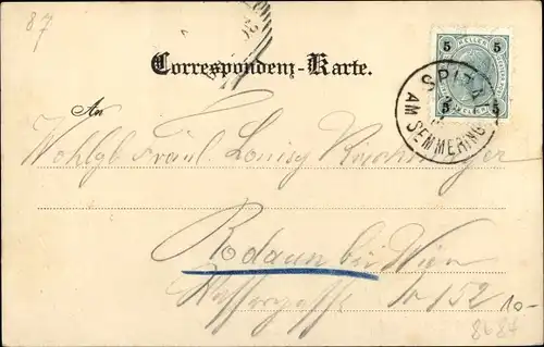 Ak Spital am Semmering Steiermark, Hotel Hirschen Hof