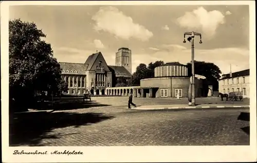 Ak Delmenhorst in Niedersachsen, Marktplatz