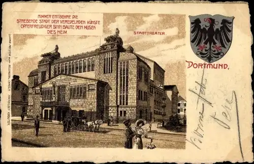 Wappen Litho Dortmund im Ruhrgebiet, Stadttheater