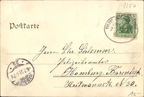 Künstler Ak Husum in Nordfriesland, 300jh Stadtjubiläum 4-8. Juli 1903