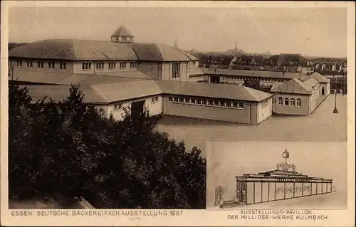 Ak Essen im Ruhrgebiet, Deutsche Bäckereifachausstellung 1927, Milliose Werke Kulmbach