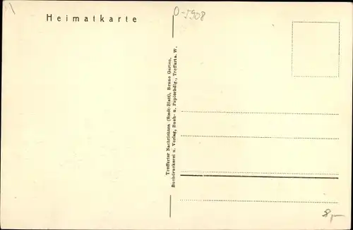 Künstler Ak Treffurt im Wartburgkreis Thüringen, Herrengasse, Treppe