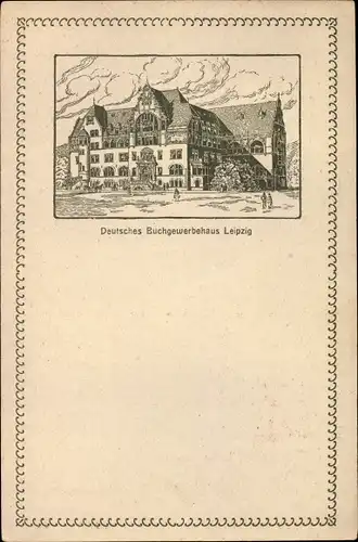 Künstler Ak Leipzig in Sachsen, Deutsches Buchgewerbehaus