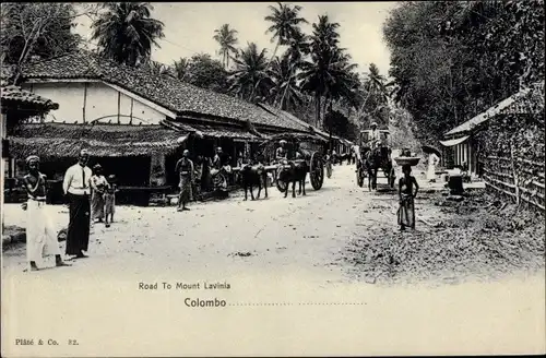 Ak Colombo Ceylon Sri Lanka, Road to Mount Lavinia