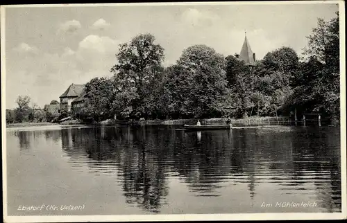 Ak Ebstorf in der Lüneburger Heide, Am Mühlenteich