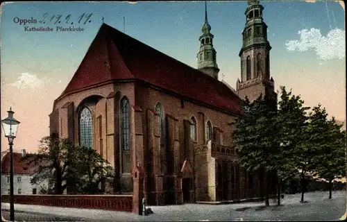 Ak Opole Oppeln Schlesien, Katholische Pfarrkirche