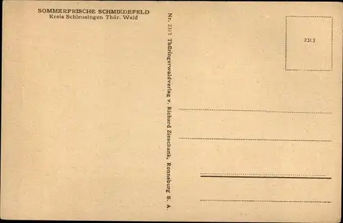 Ak Schmiedefeld am Rennsteig Thüringen, Panorama vom Ort