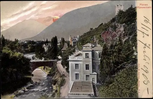 Ak Meran Merano Südtirol, Gilfpromenade