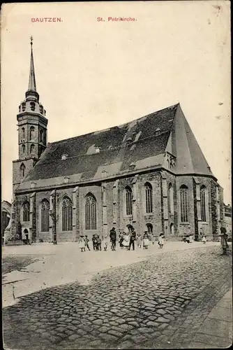 Ak Bautzen in der Oberlausitz, St. Petrikirche