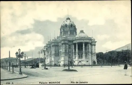 Ak Rio de Janeiro Brasilien, Palacio Monroe