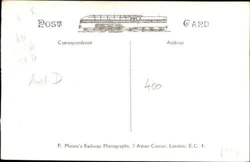 Foto Ak Britische Eisenbahn, 400