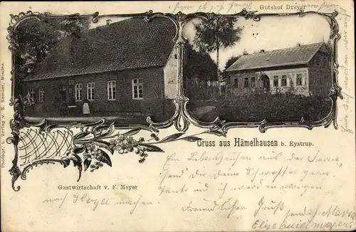 Ak Hämelhausen Niedersachsen, Gastwirtschaft F. Meyer, Gutshof Dreyer