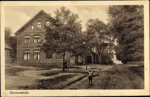 Ak Kirchwalsede Niedersachsen, Straßenpartie, Gebäude