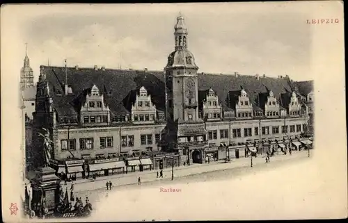 Ak Leipzig in Sachsen, Rathaus