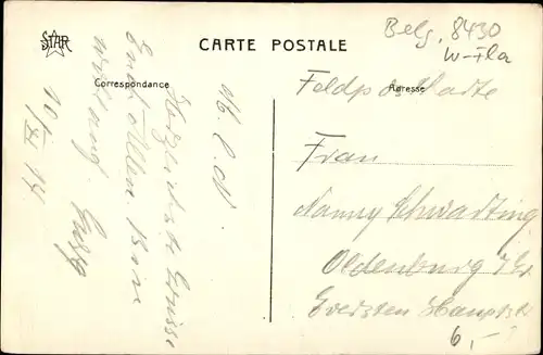 Ak Middelkerke Westflandern, Villa Johanna