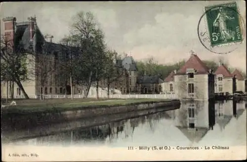 Ak Milly la Forêt Essonne, Courances, Château