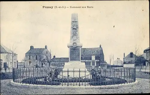 Ak Pussay Essonne, Monument aux Morts