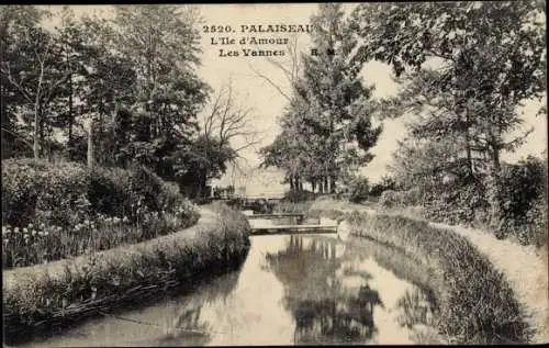 Ak Palaiseau Essonne, L'Ile d'Amour, Les Vannes