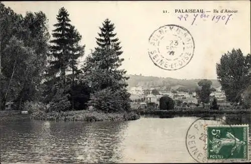 Ak Palaiseau Essonne, L'Ile d'Amour