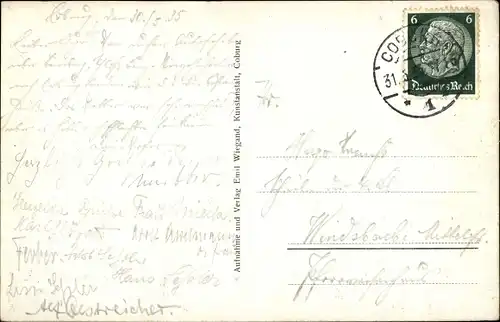 Ak Coburg in Oberfranken, Stadtbild