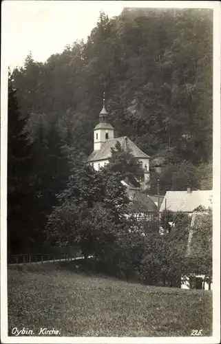 Ak Oybin in der Oberlausitz, Kirche