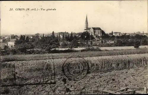 Ak Coron Maine et Loire, Gesamtansicht