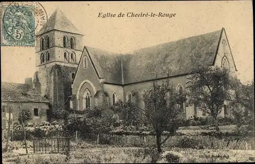 Ak Cheviré le Rouge Seine et Marne, Église