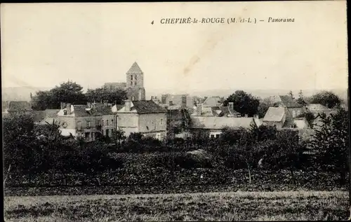 Ak Cheviré le Rouge Seine et Marne, Panorama