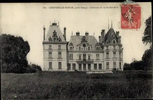 Ak Cheviré le Rouge Seine et Marne, Château de la Roche Hué