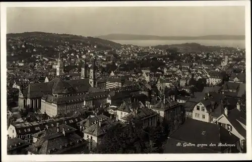 Ak Sankt Gallen Stadt Schweiz, Blick auf den Ort