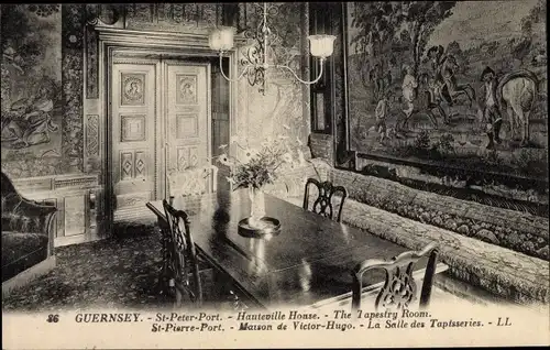Ak Kanalinsel Guernsey, St Peter Port, Hauteville House, The Tapestry Room