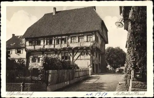 Ak Pfullendorf in Baden Württemberg, Ältestes Haus im Ort, Fachwerkhaus