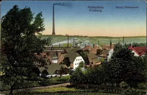 Ak Halsbrücke in Mittelsachsen, Königliche Hüttenwerke