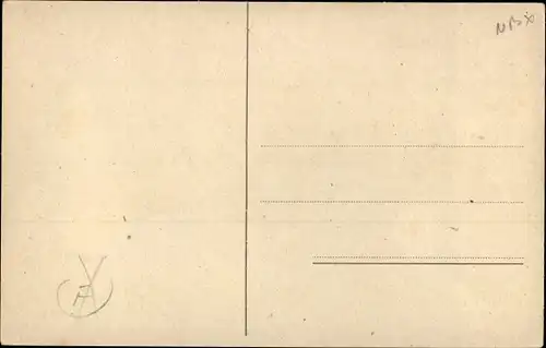 Künstler Ak Cooper, M. B., Glückwunsch Neujahr, Mädchen in rot blauer Kleidung
