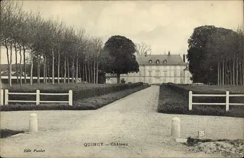 Ak Quincy Seine et Marne, Chateau