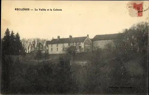 Ak Recloses Seine-et-Marne, La Vallee et la Colonie