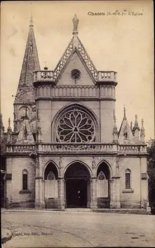 Ak Chatou Yvelines, Kirche