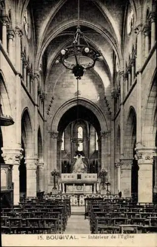 Ak Bougival Yvelines, Kircheninneres