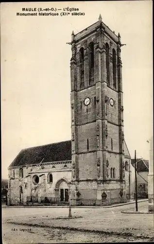 Ak Maule Yvelines, Kirche