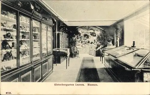 Ak Luzern Stadt Schweiz, Gletschergarten, Museum