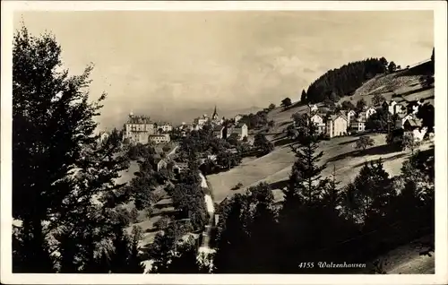 Ak Walzenhausen Kanton Appenzell Ausserrhoden Schweiz, Panorama vom Ort