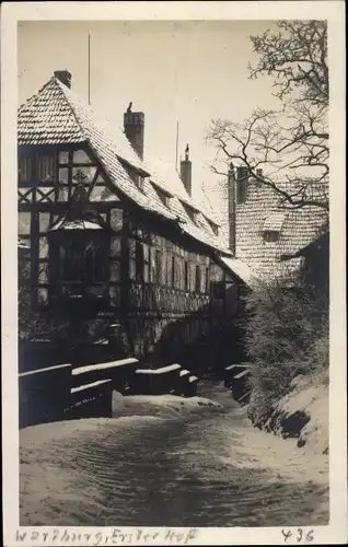 Foto Ak Lutherstadt Eisenach in Thüringen, Wartburg, erster Hof