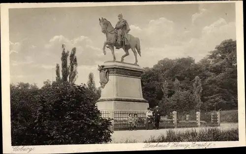 Ak Coburg in Oberfranken, Denkmal Herzog Ernst II.